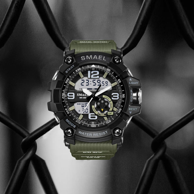 S Shock Military Watches Army Men’s Wristwatch LED Quartz Watch Digtial Dual Time Men Clock 1617  reloj hombre Sport Watch Army