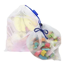 NC 12 шт Твердые Многоразовые полиэфирные сетки производят сумки для хранения кухонные фрукты овощи игрушки разное моющиеся экологически чистые сумки