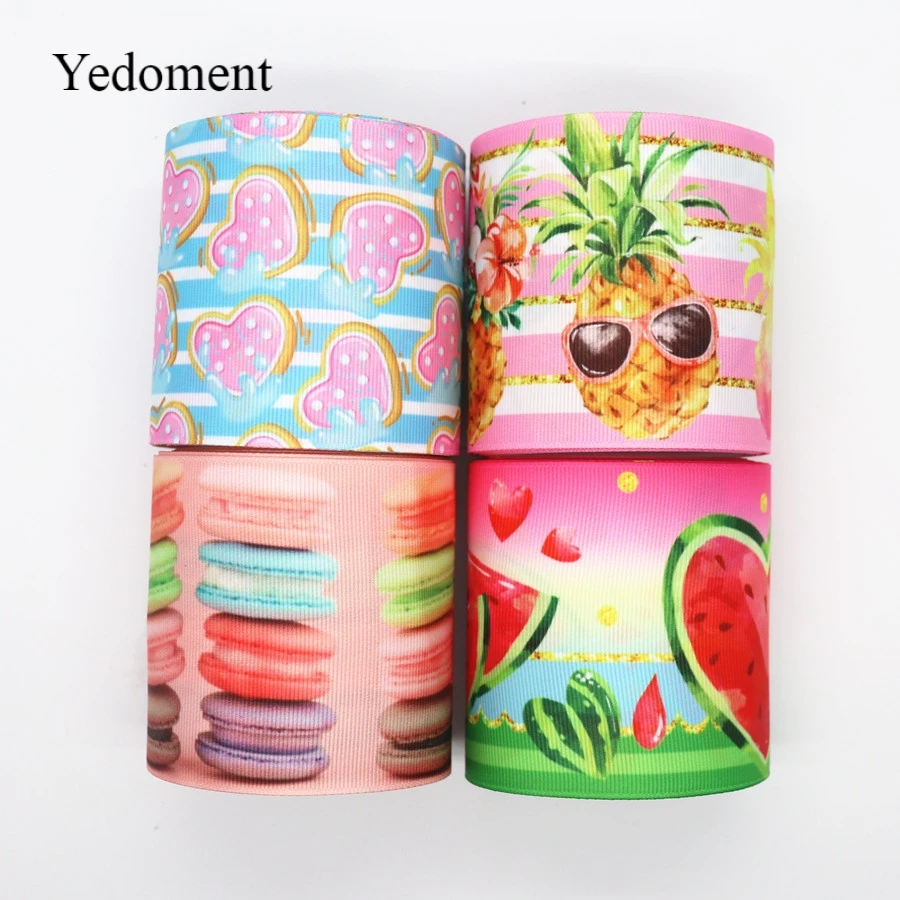 

10Yard 3" 75mm Printed Grosgrain Ribbon Cartoon Ribbon DIY Hair Bows Accessory Hair Clip Decoration MD19052805