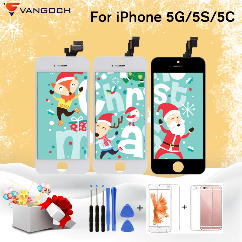 AAA качественный сенсорный экран с ЖК-дисплеем для iPhone 5 5S 5C SE ЖК-дисплей дигитайзер