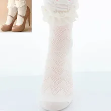 2019 nuevos pantalones cortos de moda para chicas y señoras Retro bonito encaje volantes tobillo con volantes cortos calcetines de algodón Vintage envío gratuito al por mayor