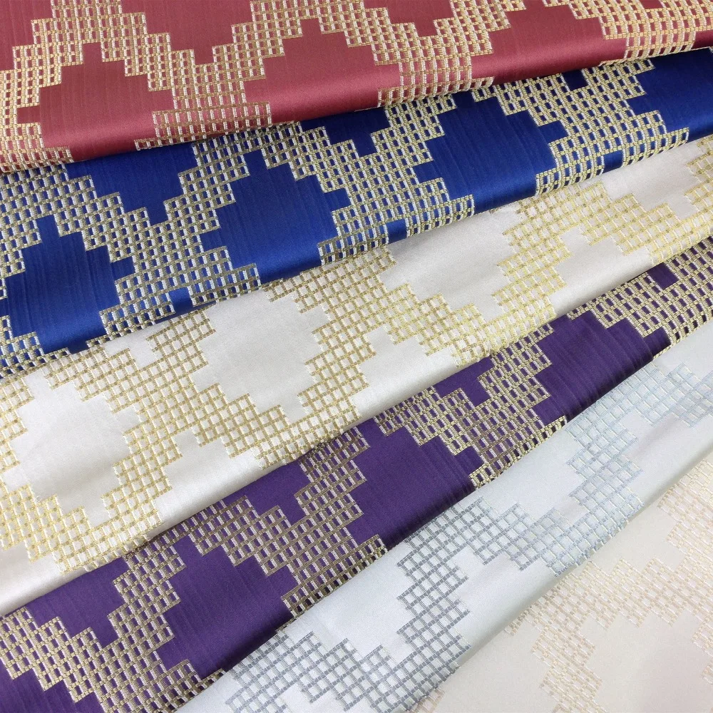 Buy 6 Colors Jacquard Woven Polyester Viscose Diamond