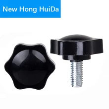 M4 M5 M6 M8 M10 M12 Star Shape Thread Clamping Handle Bolt Bakelite Hand Knob Tightening Screw Industry Equipment Plastic Steel 4pcs 30mm star head dia m6 x 20mm male thread screw on type clamping knob