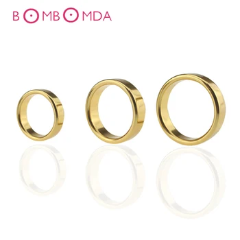 40mm 45mm 50mm Penis Ring Aluminum Male Chastity Device Cock Ring Erotic Adult Product Sex Toy For Men Delay Ejaculation Lasting 3