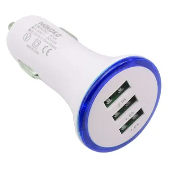 

12/24v1PC Universal 3 Port USB DC Car Charger Adaptor For IPhone 6 5 5S 4S And IPad IPhone Some Other USB Powered Devices