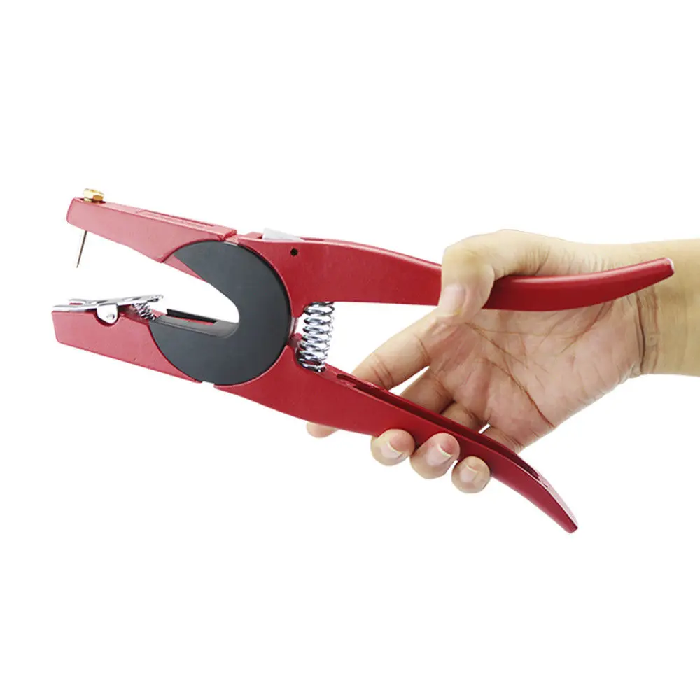 

Cattle Ear Tag Clamp Cattle Goat Ear Label Metal Forceps for Farm Animal Tools