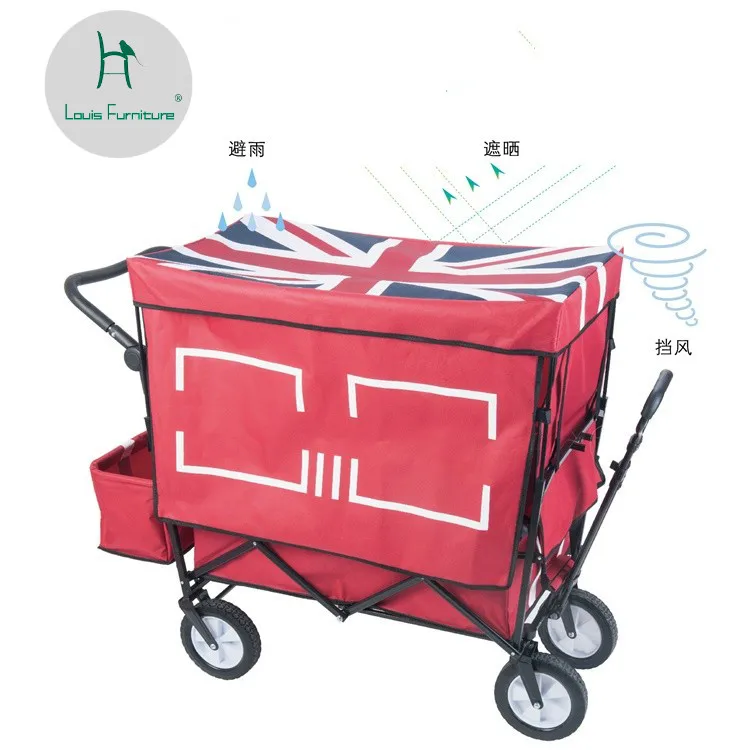 Louis Moda Cucina Carrelli Shopping Pieghevole Bambino Consegna Pull Rod Carrello per i Bagagli di Grandi Dimensioni a Quattro Giri