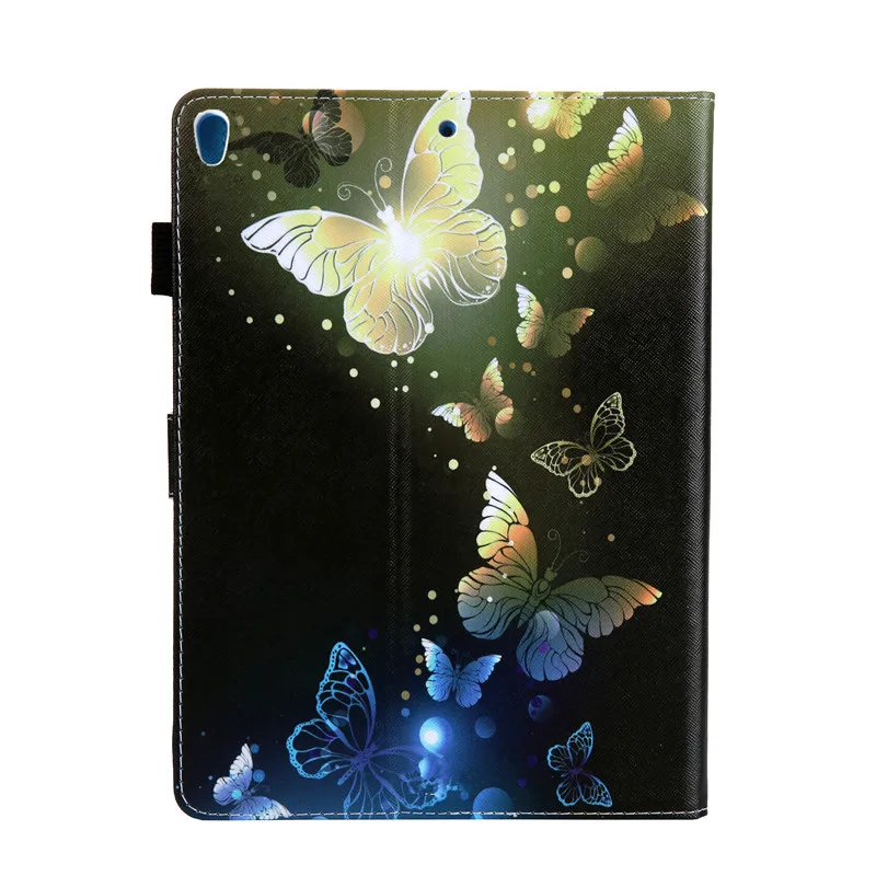 Case For ipad pro 10.5 inch Soft silicone Cartoon Butterfly Unicorn Function Stand Flip Leather For ipad pro 10.5'' Cover Coque