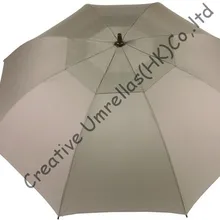 Ветрозащитный, антистатические прямые Гольф зонтики 14 мм стекловолокна вал, бизнес-Зонтики, автоматический открывать, двухслойные