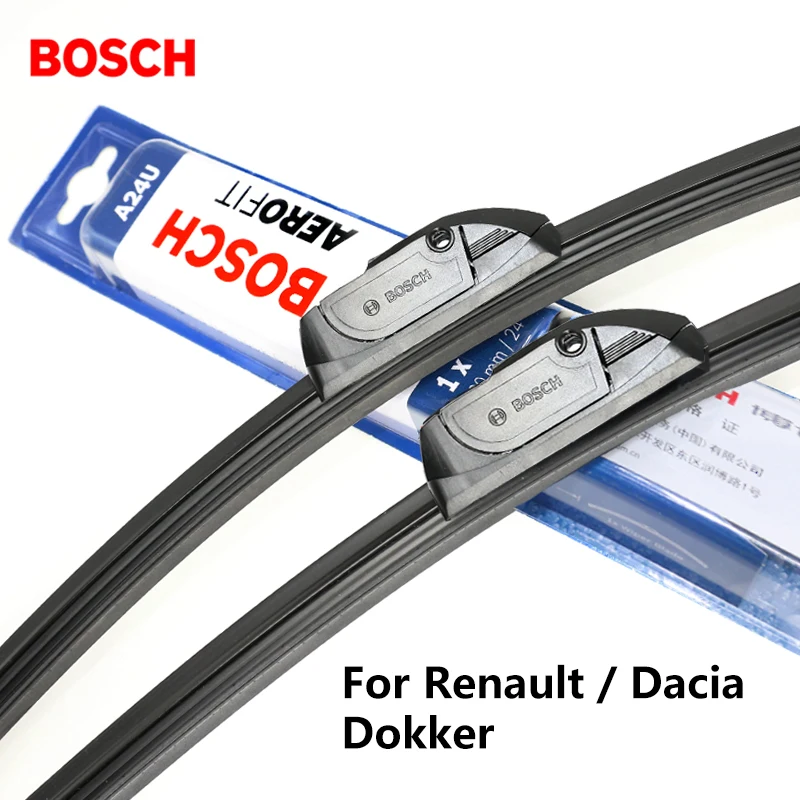 Щетки стеклоочистителя BOSCH для Renault / Dacia Dokker 22 и 16 дюймов подходят крючков 2012 2013 2014