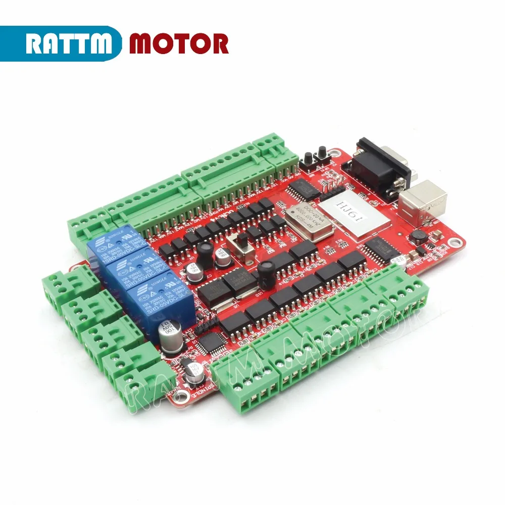 4 оси USBCNC коммутационная плата интерфейсная плата без ручного контроллера, CNC контроллер USB порт
