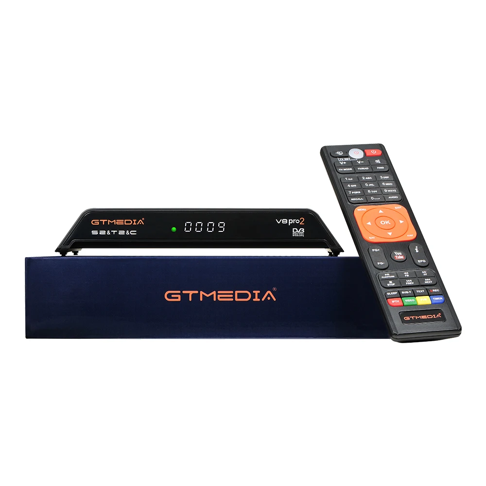 

NEW Gtmedia V8 Pro2 DVB-S2+T2+Cable+1year Europe line CCcam same as vs freesat v8 super Satellite Receiver Support H.265 PowerVu