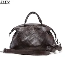 ICEV дизайнерская Высококачественная сумка-мессенджер из воловьей кожи классическая женская Сумка из натуральной кожи женские сумки известных брендов