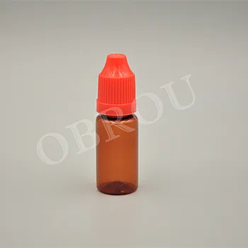 

Wholesale 2500pcs free shipping high quality amber pet plastic 10ml tpd bottle