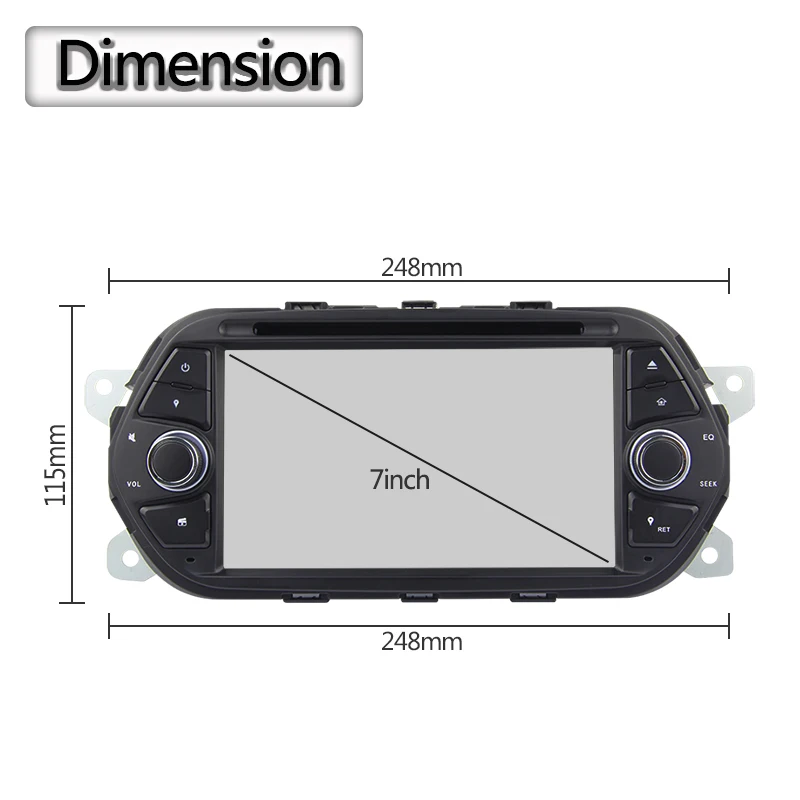 Best 4G RAM Android 9.0 Car DVD Player For FIAT TIPO EGEA 2015 2016 2017 car radio GPS navigator audio stereo with bluetooth wifi 3