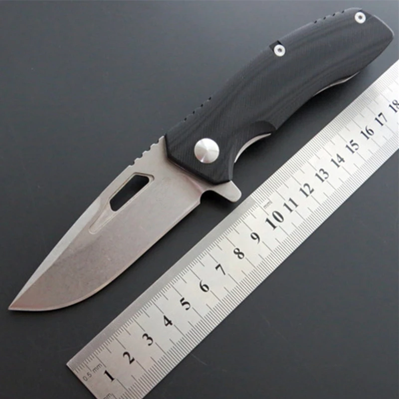 

Bearing Ball Folding Knife D2 Blade G10 Handle Camping Hunting Survival Knives Pocket Outdoor Knifes EDC Tool