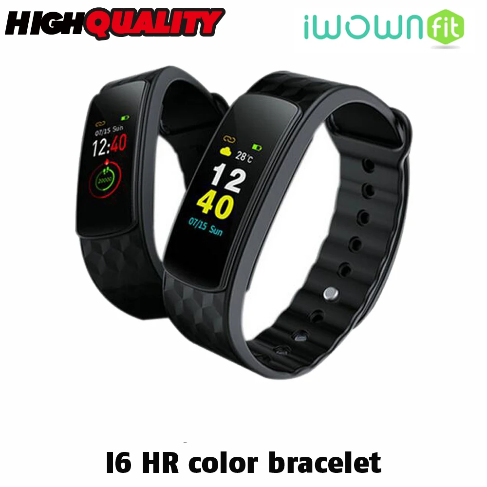IWOWNfit IWOWN I6 HR C смарт браслет часы кровяное давление монитор сердечного ритма для
