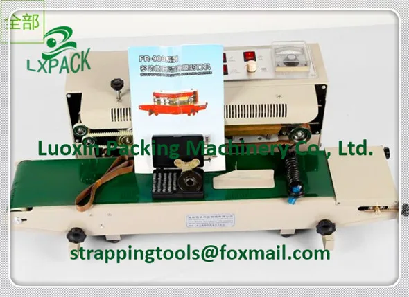 Horizontal Vertical Portable Stainless Steel Tilt Head Continuous Band Sealers Rapid Tabletop Free Standing Benchtop Band Sealer with Dry Ink Coding39