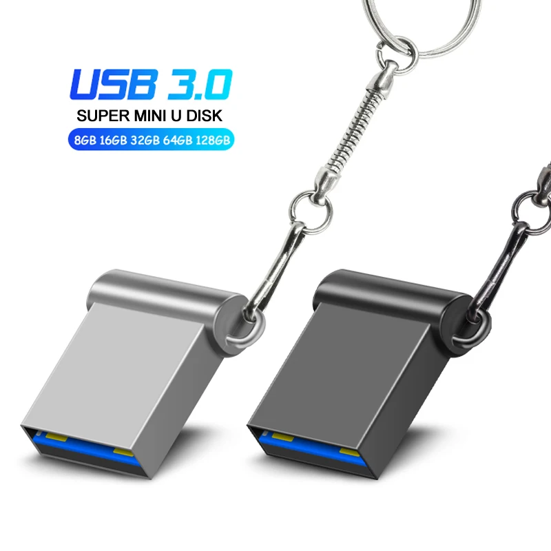 

USB 3.0 Pendrive 128GB USB Flash Drive 64GB 32GB Super Mini Metal Pen Drive USB 16GB 8GB High Speed U Disk Flash Memory Stick