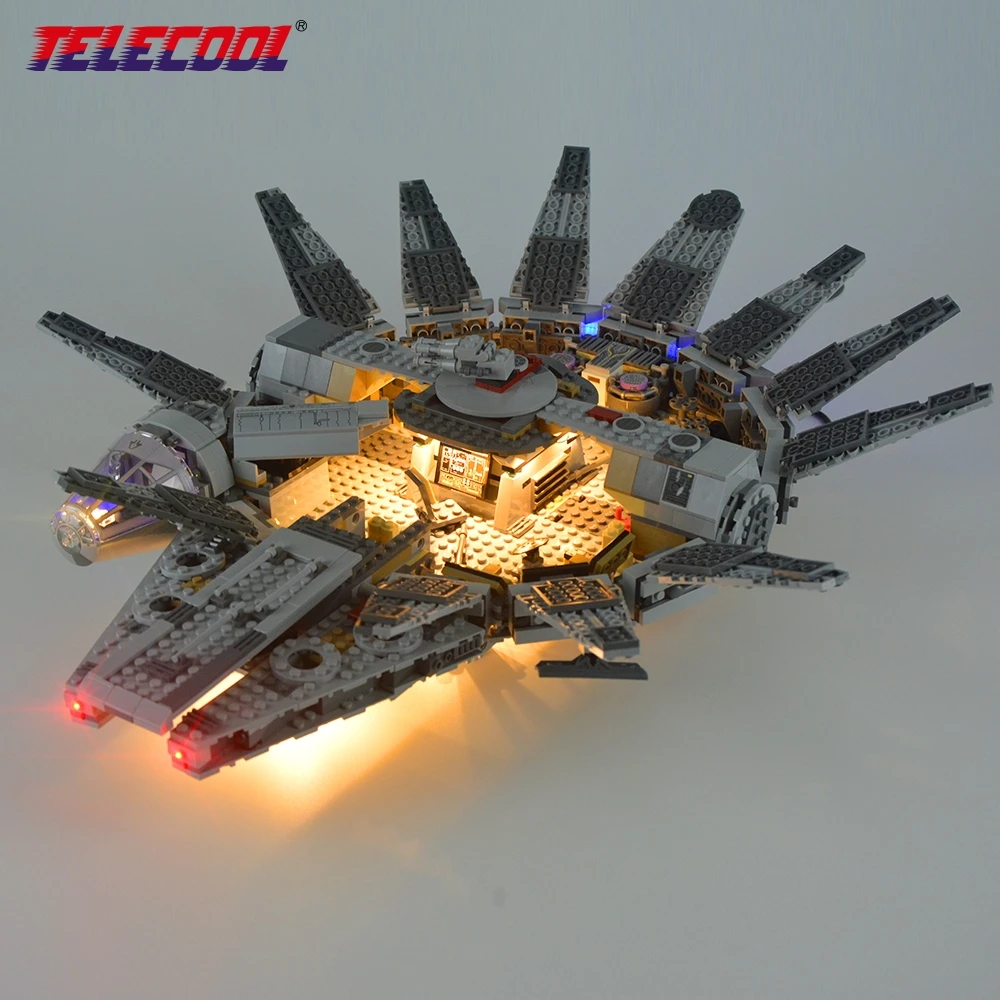 

TELECOOL LED Light Block (Only Light Set) For Star Wars The Force Awakens Millennium Falcon Model Rey BB-8 Model Number 75105