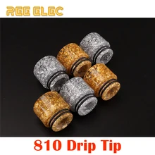 REE ELEC Resin 810 Drip Tip For Rda Rba Rta Atomizer Tank Dual O Rings Wide