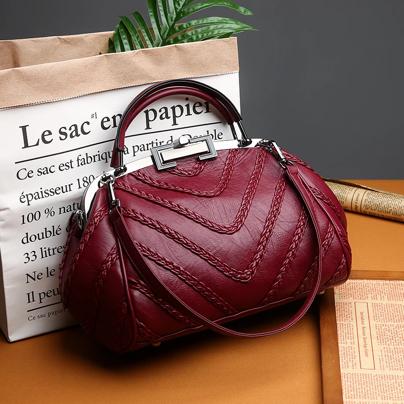 

fashion handbag real leather women bag tote female cross-body bag for women 2019 new arrival shoulder messenger bag