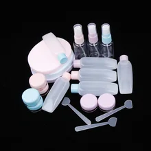 7 шт./компл. Путешествия Мини косметики для макияжа косметический крем для лица горшок бутылки Пластик прозрачные Пустые Тени для век Макияж Контейнер