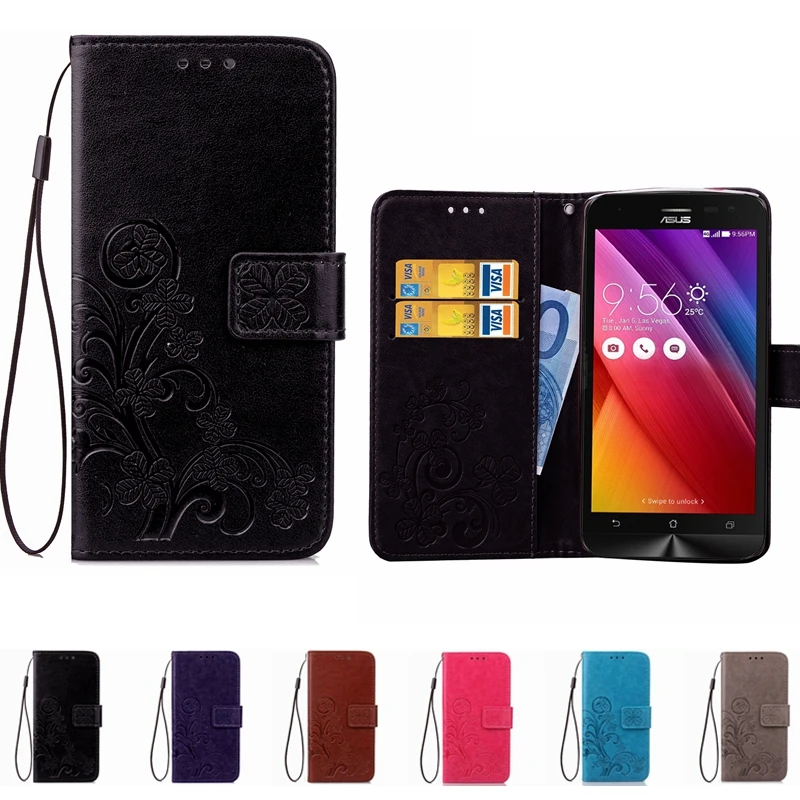 

Leather Wallet Phone Case For Asus Zenfone 3 3S 4 Max ZC554KL ZC521TL ZC553KL ZC520TL 3 Laser ZC551KL ZE520KL 4 Seflie Pro Cover