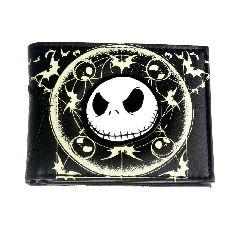 Кошмар перед Рождеством кошелек Jack Skellington женский кошелек - Цвет: Черный