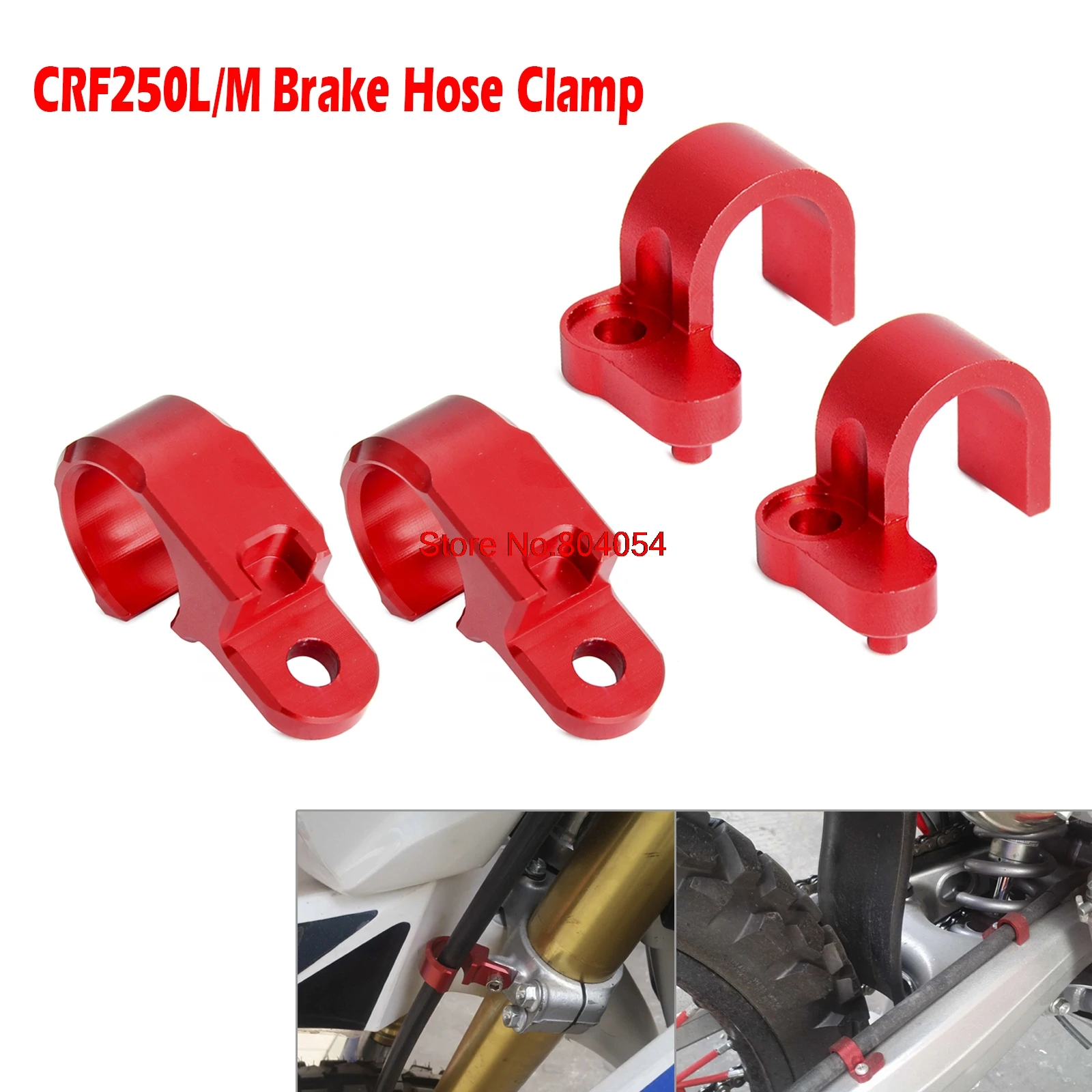 CNC Front & Rear Brake Line Hose Clamp Holder For Honda CRF250L CRF250M