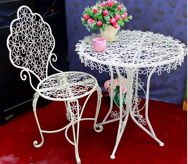 Special Offers Iron art plum blossom coffee chair, dining chair bar outdoor table and chair Special Offers Iron art plum blossom coffee chair, dining chair bar outdoor table and chair