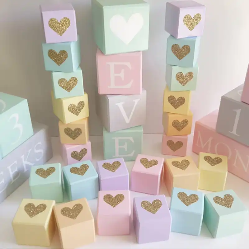Ins Blocs En Bois Jouets Decoratifs Bloc De Construction En Bois De Style Nordique Pour Bebe Et Enfant Accessoire De Photographie Figurines Pour La Maison Aliexpress