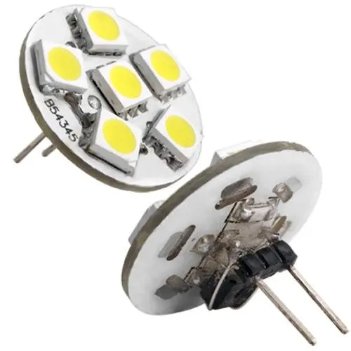 Promotion! 6 SMD LED Lamp G4 12V DC Spot Light Bulb Warm White