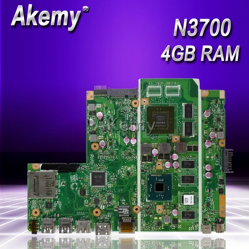 Akemy X540SC материнская плата для ноутбука For Asus X540S X540 тест оригинальная 4G RAM N3700 CPU |
