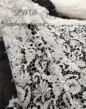 

white lace fabric cloth flower floral lace fabric tulle net cotton materials african fabric cotton for dress