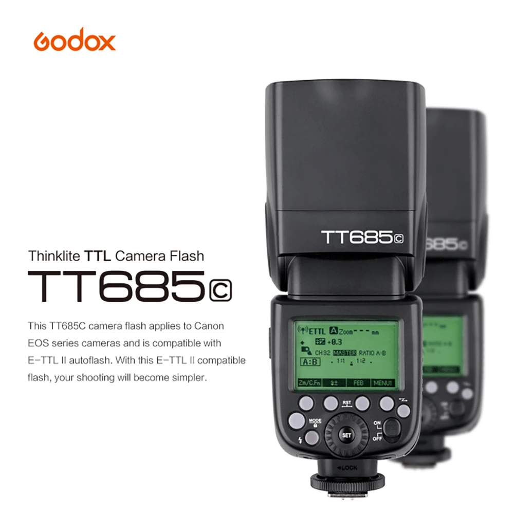

Godox TT685 TT685C TT685N TT685S TT685F TT685O Flash Camera Flash Speedlite Flashlight for Canon Nikon Sony Fujifilm Olympus