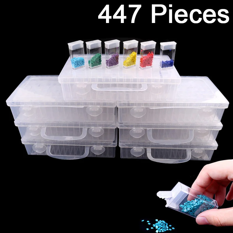 

New Diamond embroidery diamond painting tool! Daimond transparent plastic storage box, jewelry Drill Storage Box Gift