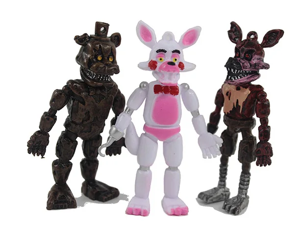 6 шт./партия Five Nights at freddys экшн фигурка игрушка из фнаф Bonnie Foxy Fazbear игрушки для детей