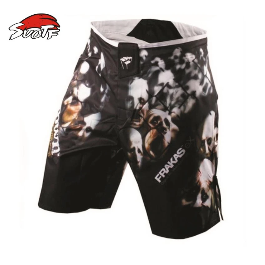

SUOTF 2015 listed MMA loose boxing muay Thai shorts Comfortable sweat quick-drying fight training shorts Global free shipping