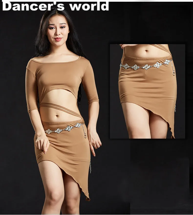

Dancewear Belly Dance Clothing Women Modal Outfits Bellydance Costume Set Top Skirt with Shorts Complimentary Safety Pants