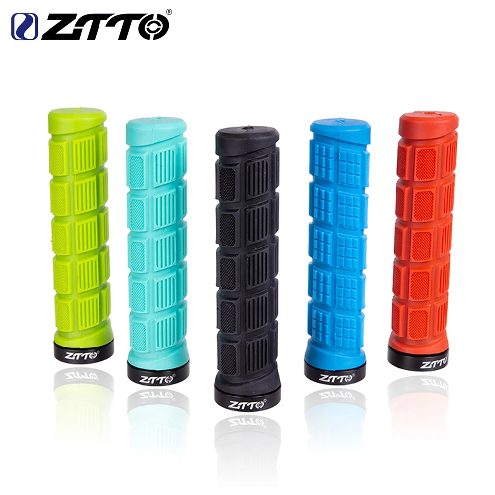 ZTTO دائم صدمة واقية من المطاط المضادة للانزلاق الدراجة الجبلية MTB المقود القبضات الثابتة والعتاد دراجة القبضات الدراجات الطريق أجزاء 1 زوج