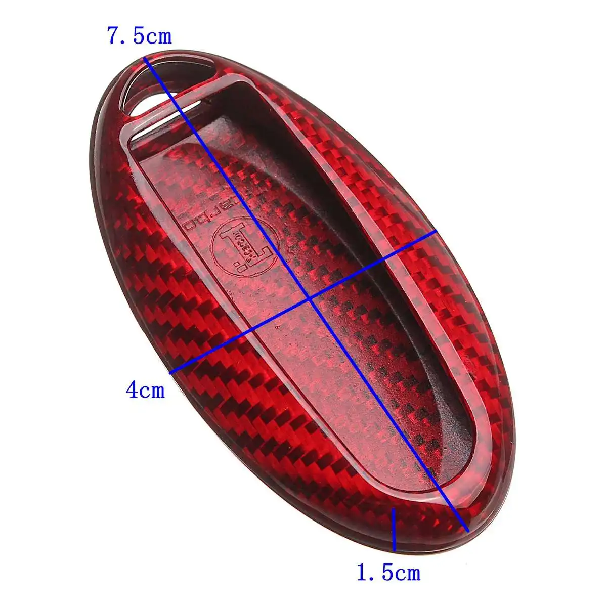 Дистанционный автомобильный чехол для ключей из настоящего углеродного волокна красный для Nissan Altima Armada Maxima GT-R 370Z для Infiniti Q30 Q40 QX70 Стайлинг