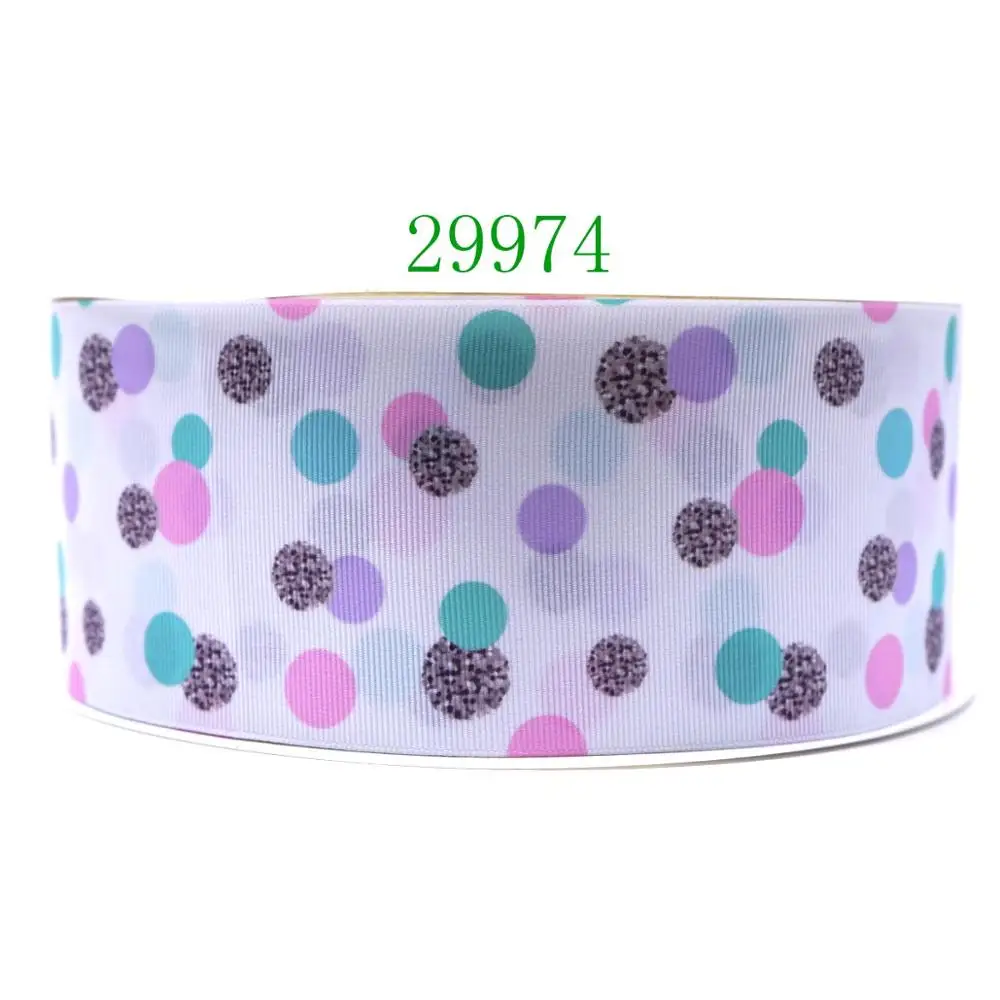 29974 50 ярдов Цветок напечатанный grosgrain ленты 29974 - Цвет: 29974