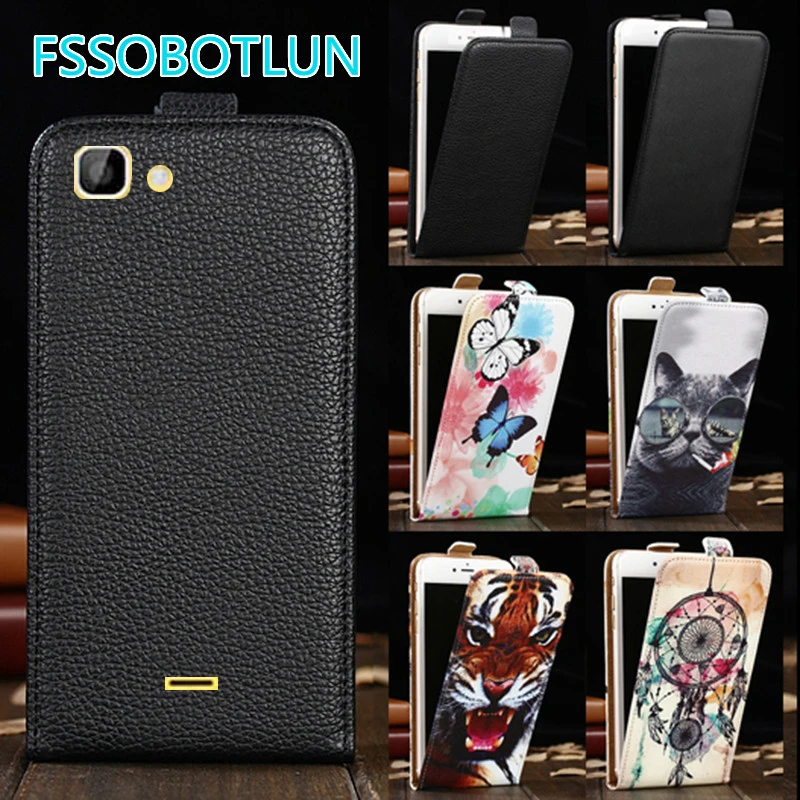 

Factory direct! For Wiko Rainbow 4G Case TOP Quality Cartoon Painting vertical phone cover bag flip up and down PU Leather Bag