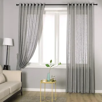 

Free Shipping Sheer Window Curtains For Living Room Left And Right Bi Parting Open 11 Colors Polyester Curtain Blackout Curtains