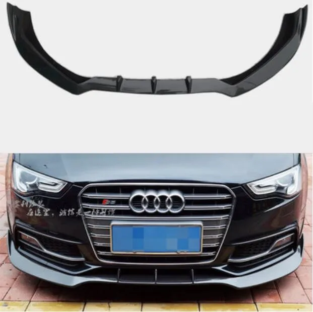 

For A5 Car Carbon Fiber Bumper Diffuser Spoiler Lip +Car Side Skirt + Car Spoiler Fits For Audi A5 S5 RS5 2017 2018 2019