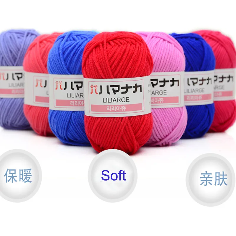 Knitting Yarn soft warm knitted Wool threads For Baby Scarf Coat Sweater Knit 25gram/roll | Дом и сад