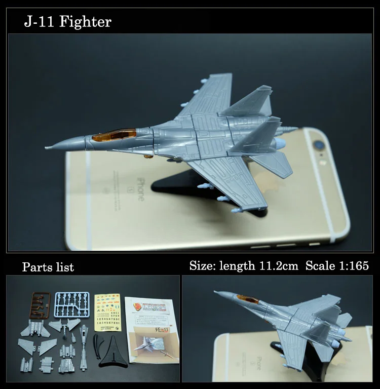 4D Fighter Helicopter Airplane Assembled Model Puzzle Building Figure 1:165 