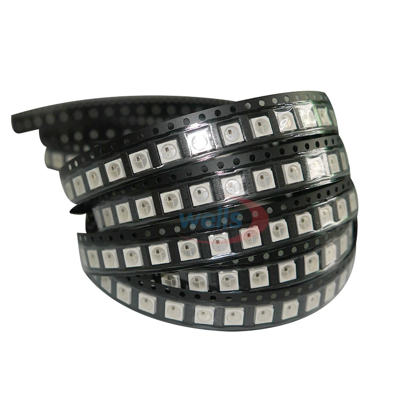 20 ~ 1000 шт. WS2812B светодиодный чип 5050 RGB SMD Черный/Белый версия WS2812 индивидуально