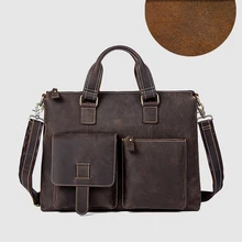 CARANFIER Мужские портфели для документов деловые сумки из натуральной коровьей кожи сумки для ноутбука винтажные сумки мужские однотонные сумки на плечо